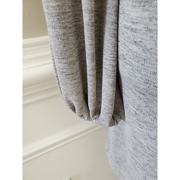 Sheln Women's Gray Polyester Crew Neck Long Sleeve Knee Length Dress Size Small - Picture 8 of 12